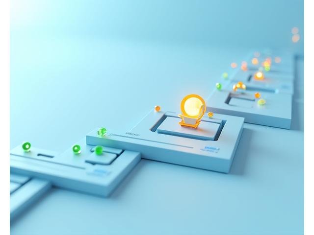 Un chemin de certification numérique avec des icônes de modules complétés, des dates et des badges de réussite menant à un diplôme final