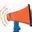 Icône d'un mégaphone, représentant le partage d'expériences