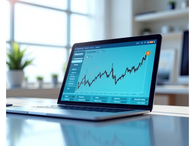 Interface d'apprentissage interactive de Reflet Obscur montrant des graphiques financiers dynamiques et des icônes de progression