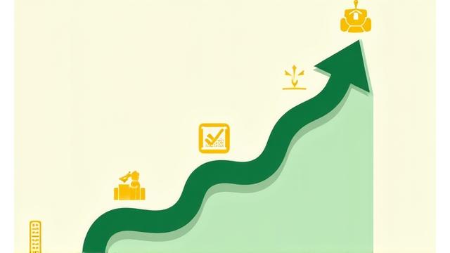 Image conceptuelle d'une feuille de route avec des icônes de contrôle et de progression