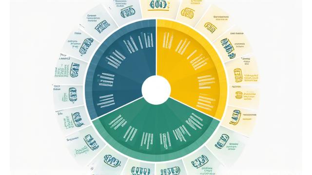 Graphique en forme de rosace colorée représentant des catégories de dépenses