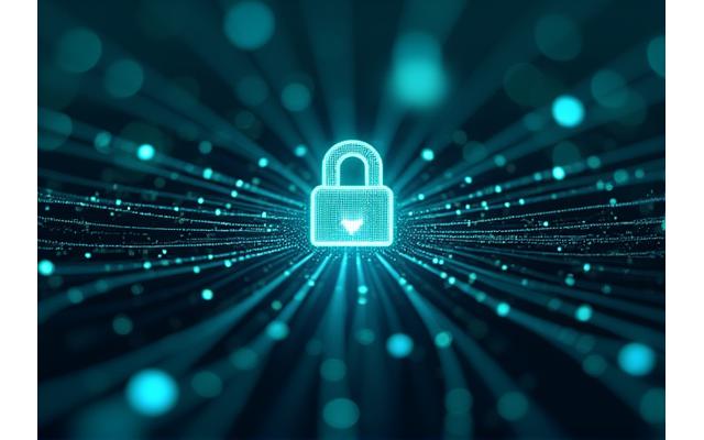Représentation visuelle des systèmes de sécurité des données avec des cadenas et diagrammes