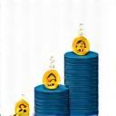 Icône de simulateur d'épargne avec des objectifs.