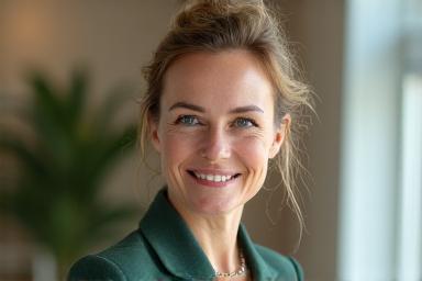 Portrait engageant de Sophie Martin, spécialiste en budget familial.