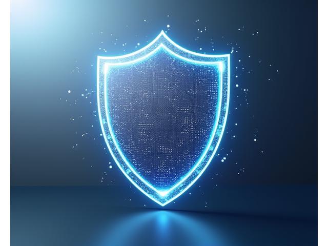 Représentation graphique d'un bouclier avec des serrures et des symboles de données, évoquant la sécurité et la protection des informations personnelles.